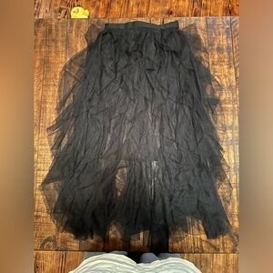 Pinch tulle skirt